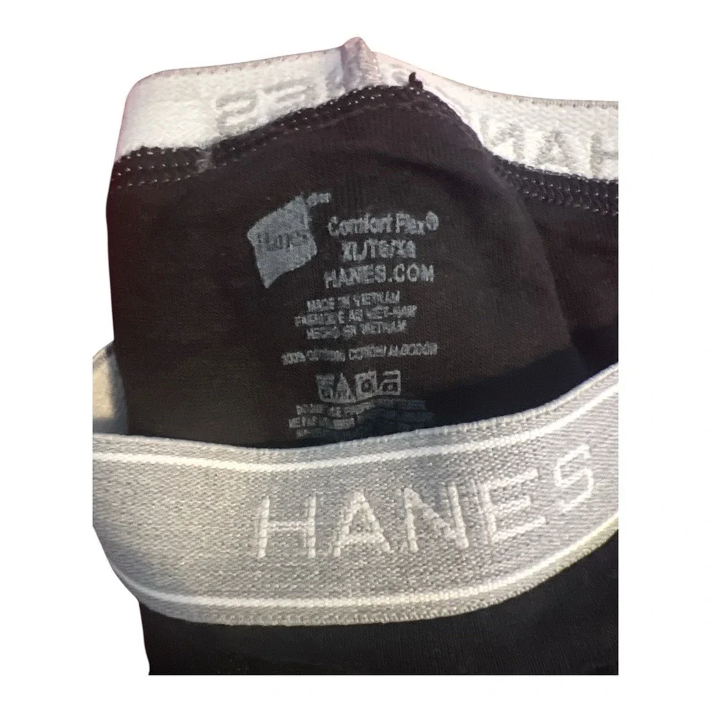 Hanes Comfort Flex Fit Men's Briefs 2 Pack Size XL Black Green Open Package
